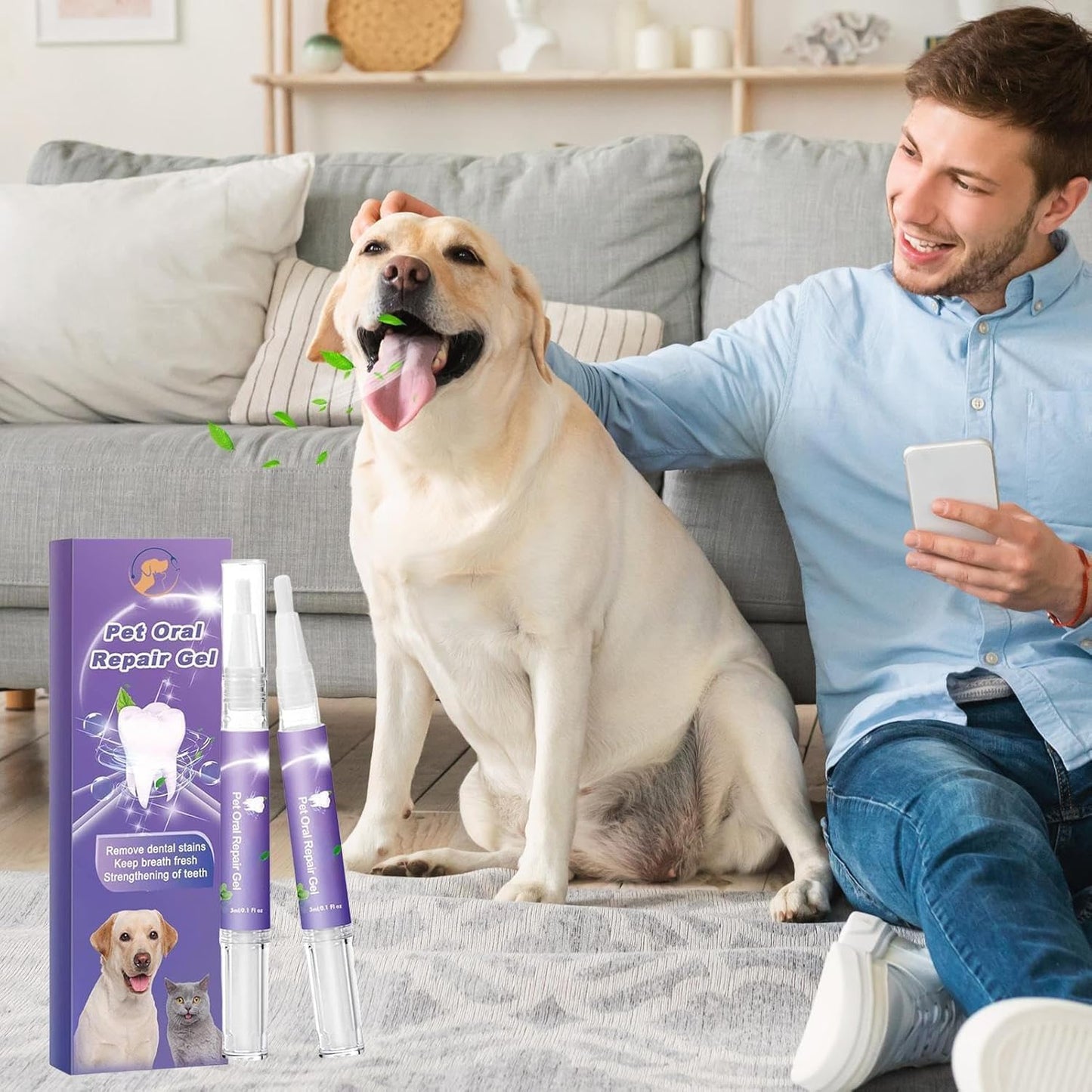 (1+1 Gratis) Oralglow – Für gesunde Zähne und frischen Atem für Ihr Haustier!