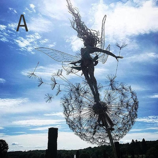 Löwenzahn-Skulptur - Perfekte Dekoration für den Wunderlandgarten 